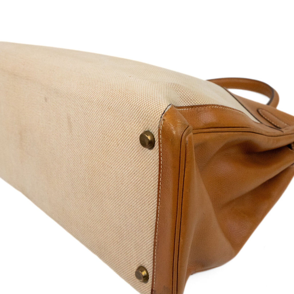 Hermes 'Toile Kelly Retourne 35' Handbag