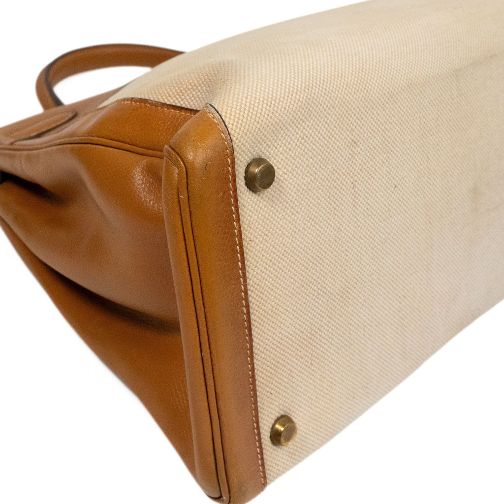 Hermes 'Toile Kelly Retourne 35' Handbag