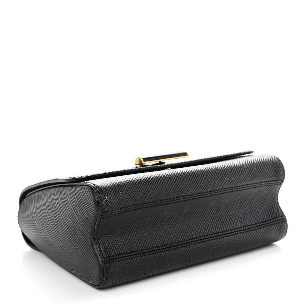 Epi Twist Shoulder Bag MM Matte Black Gold
