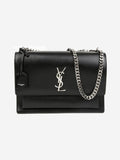 Black leather Sunset bag