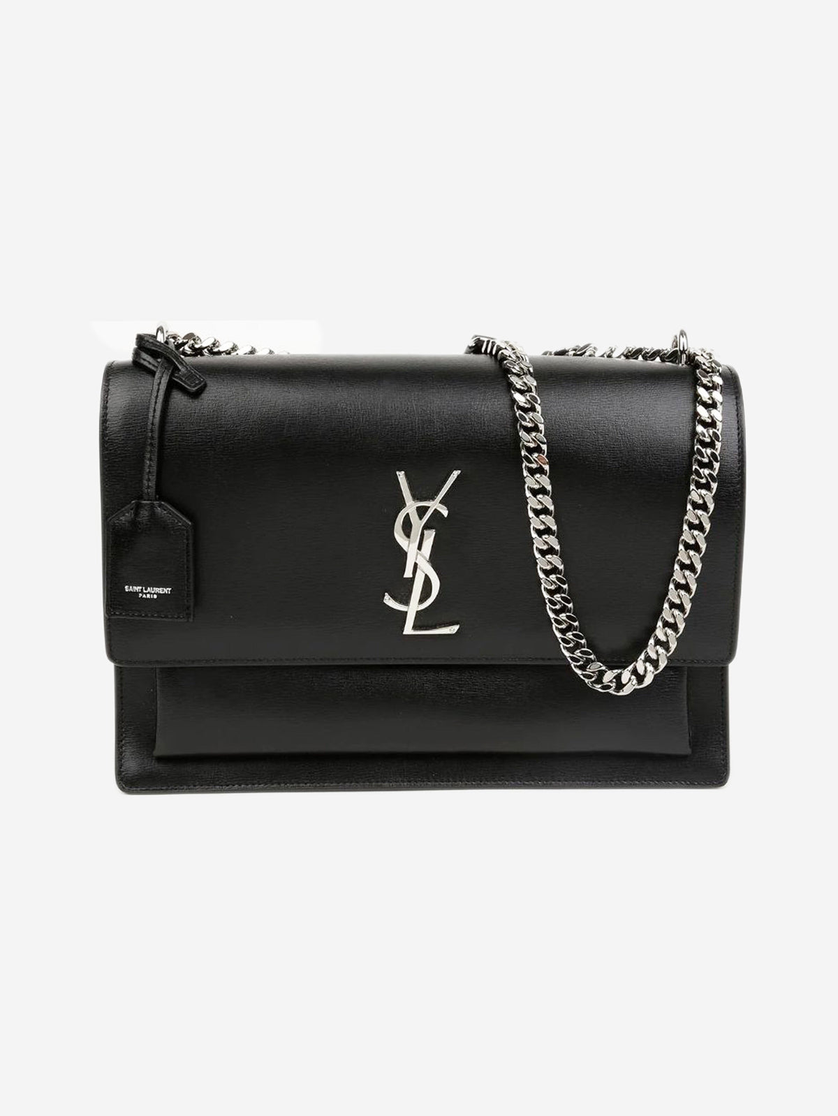Black leather Sunset bag