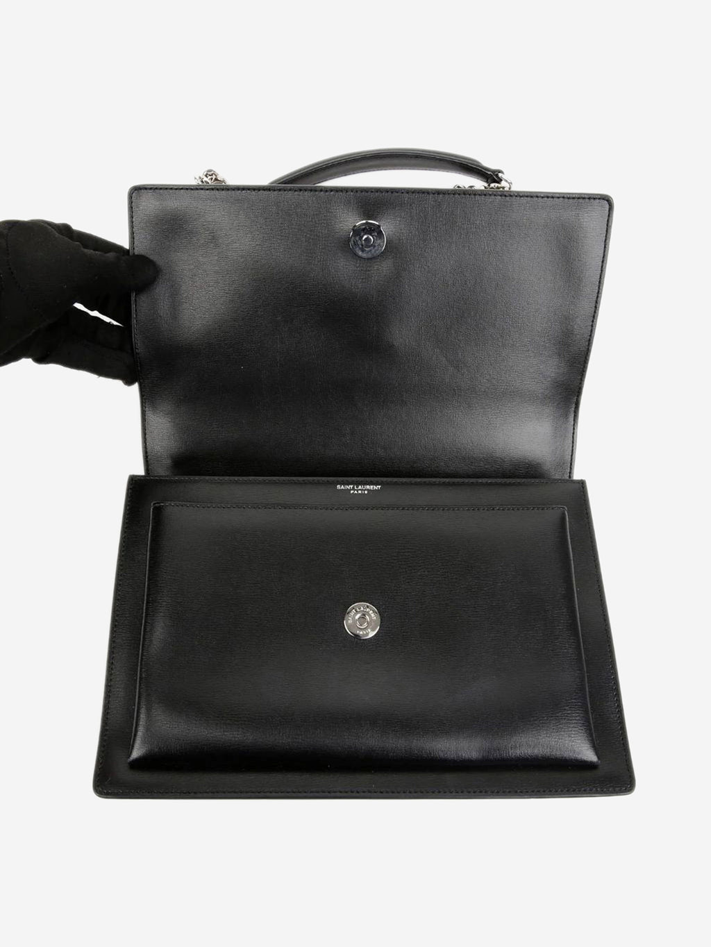 Black leather Sunset bag