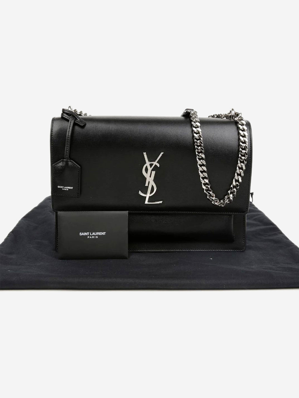 Black leather Sunset bag