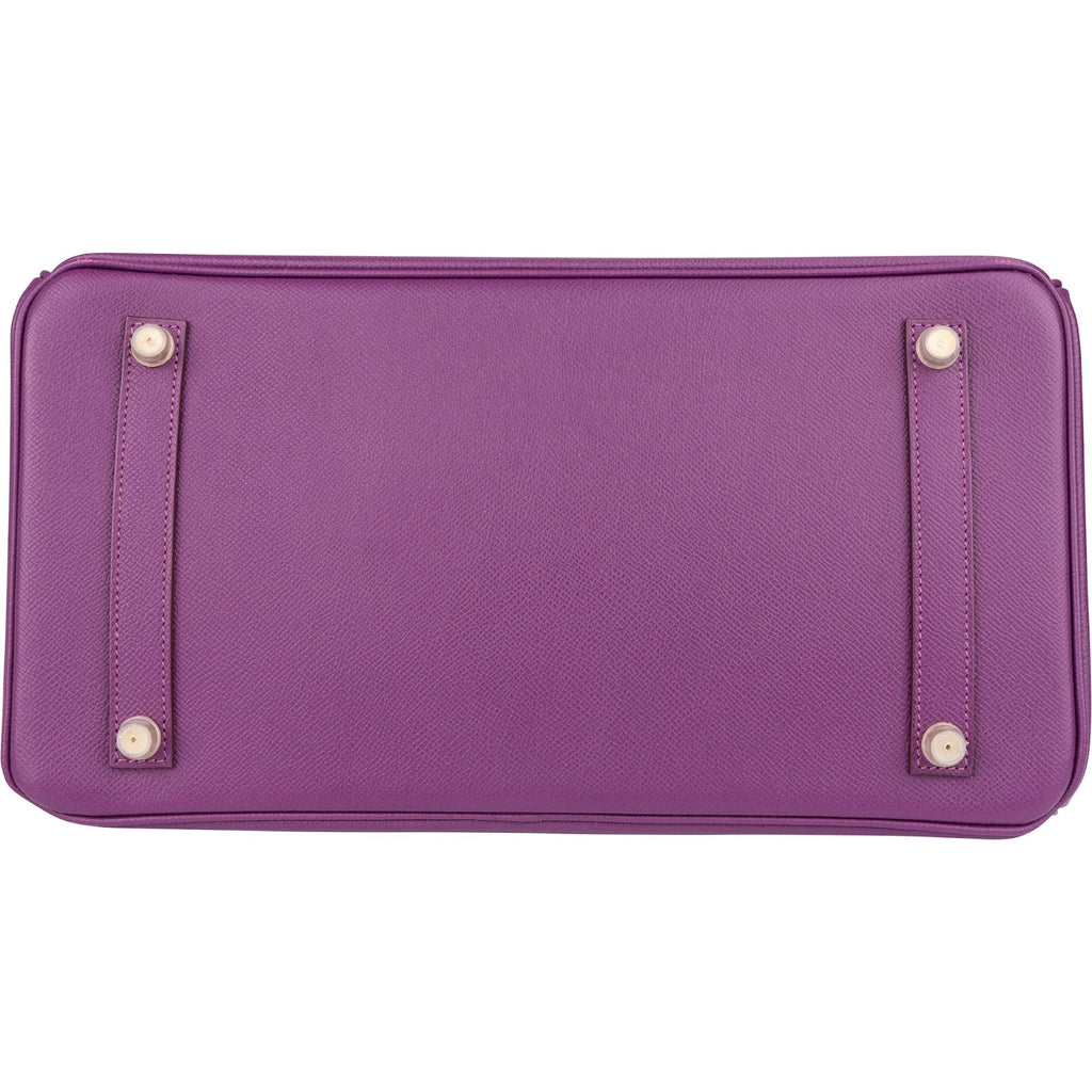Hermès Violet Epsom Leather Birkin 35 Handbag