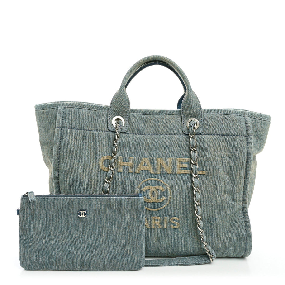 Denim Medium Deauville Tote Light Blue