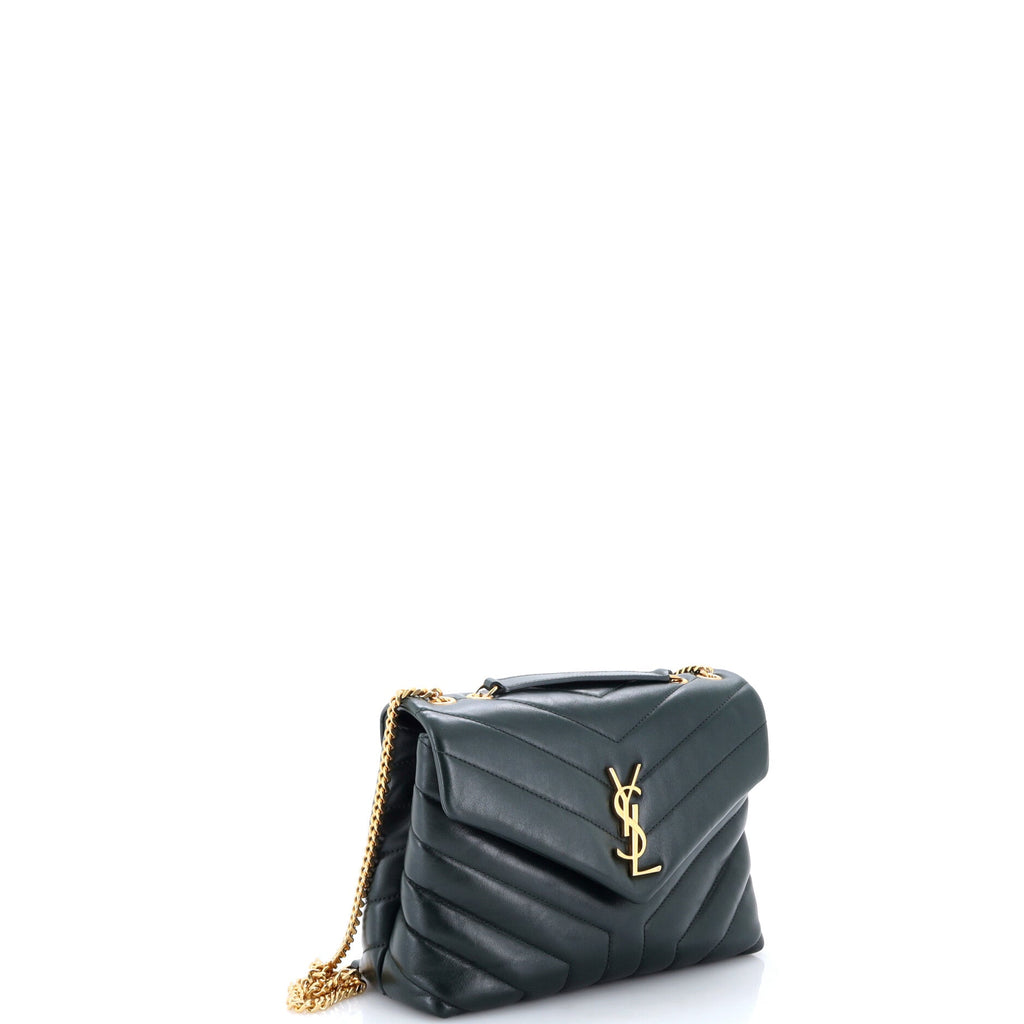 Loulou Shoulder Bag Matelasse Chevron Leather Small