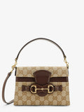 Gucci Horsebit Duomo GG canvas handbag - Brown