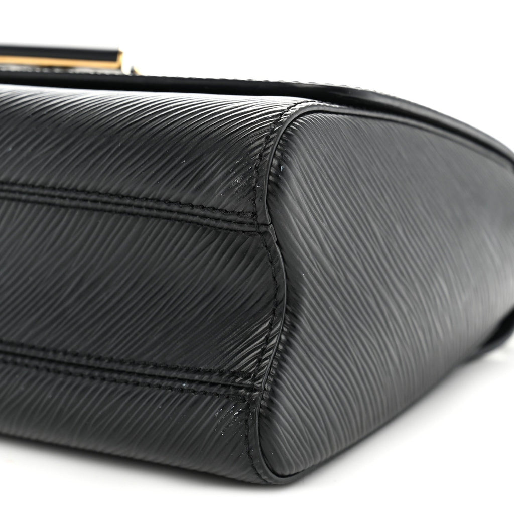 Epi Twist Shoulder Bag MM Matte Black Gold