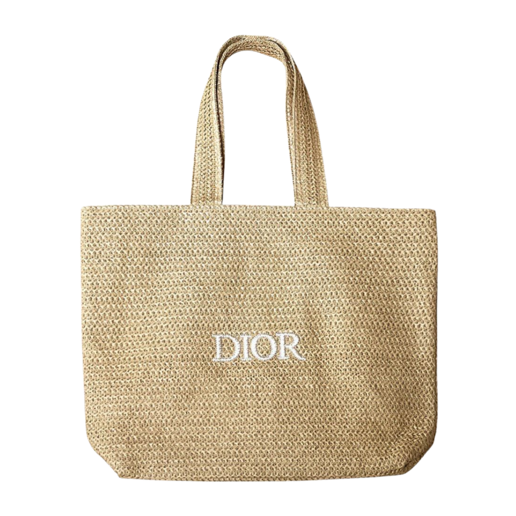 Dior Beauty Raffia Tote Bag - Beige