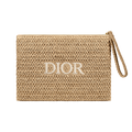 Dior Beauty Raffia Pouch - Beige