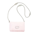 Dior Pink Pouch with Pearl Chain Strap