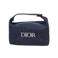 Dior Denim Cosmetic Pouch with Handle