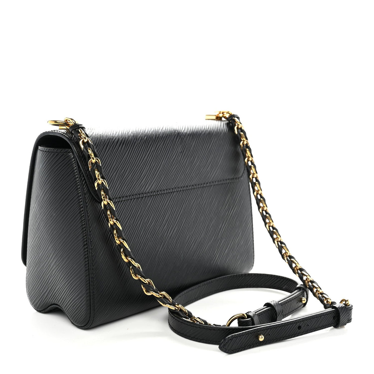 Epi Twist Shoulder Bag MM Matte Black Gold