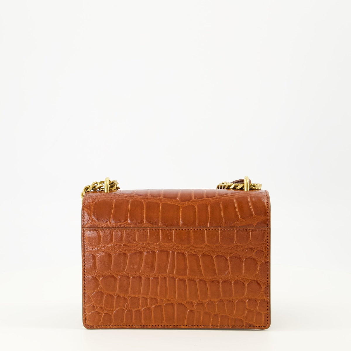 Sunset Small Crocodile Effect Brown Bag