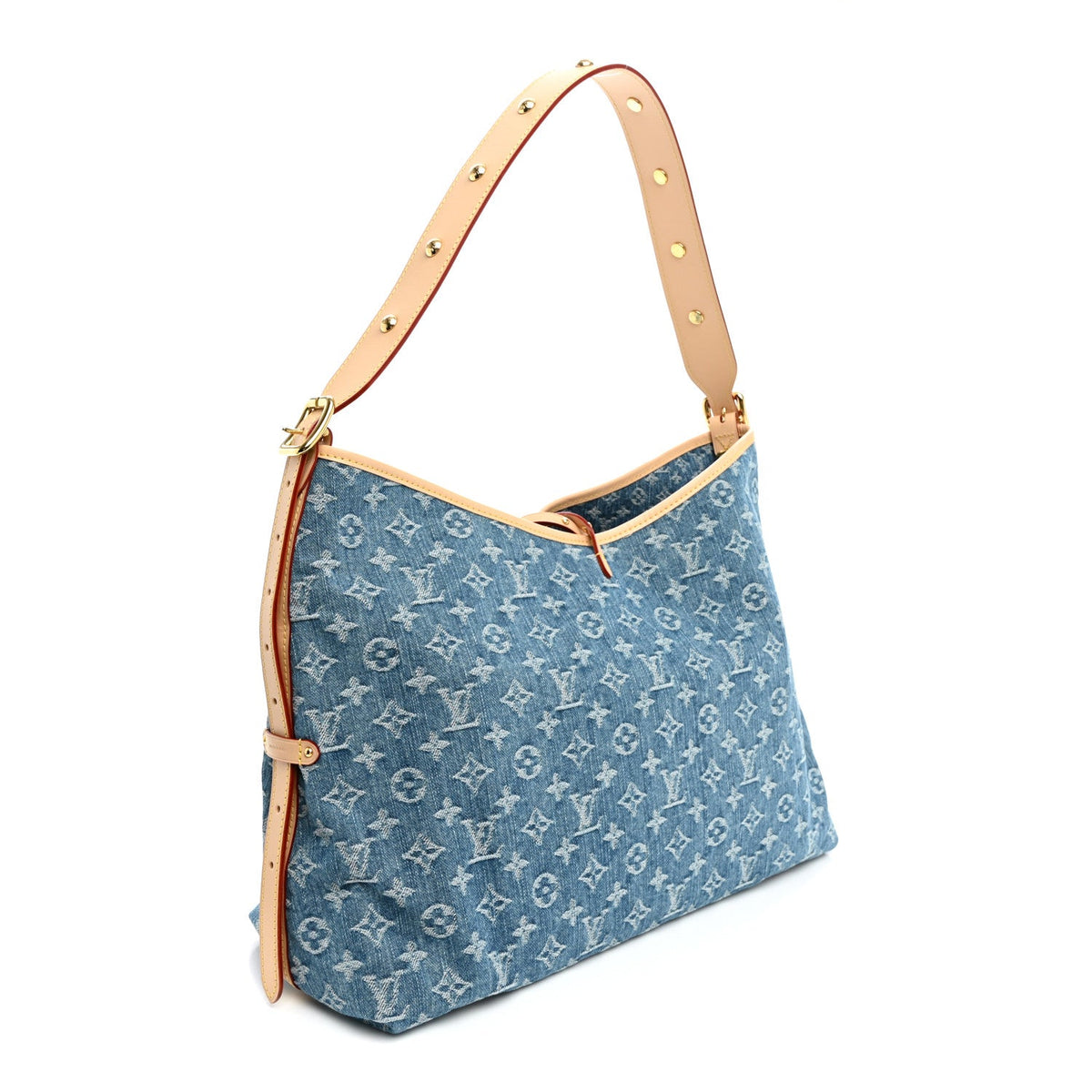 Monogram Denim CarryAll MM Blue