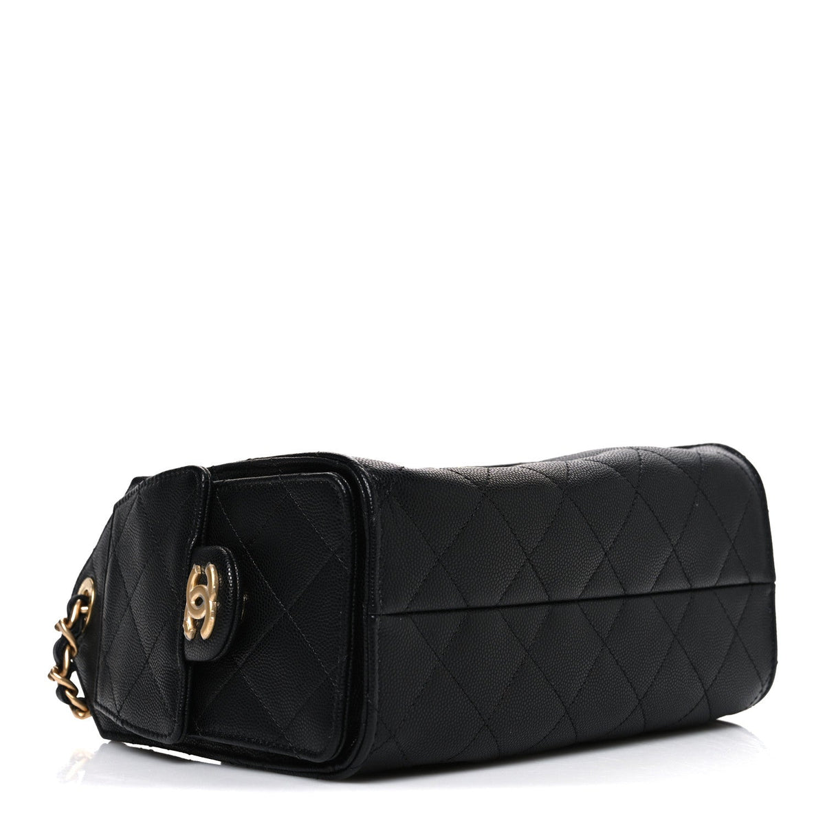Caviar Quilted Mini Chanel 25 Handbag Black