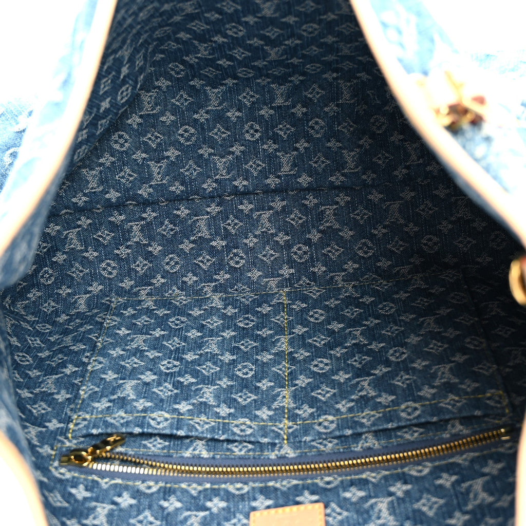 Monogram Denim CarryAll MM Blue