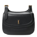 Smooth Calfskin Small Charlie Shoulder Bag Black