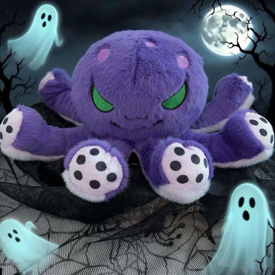 Spooky Purple Octopus Plush